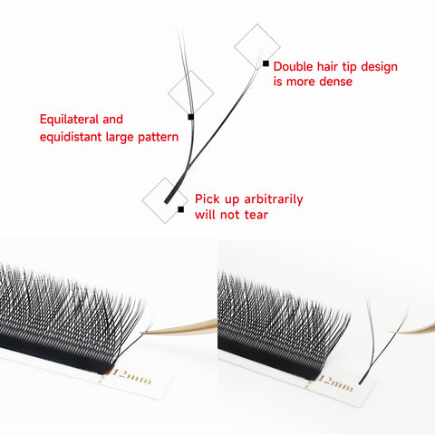 XIUSUZAKI YY Shape Hand Woven Premium Soft Light Natural Eyelashes Extension 2D Y Shape Lashes XIUSUZAKI YY Shape Hand Woven Premium Soft Light Natural Eyelashes Extension 2D Y Shape Lashes
