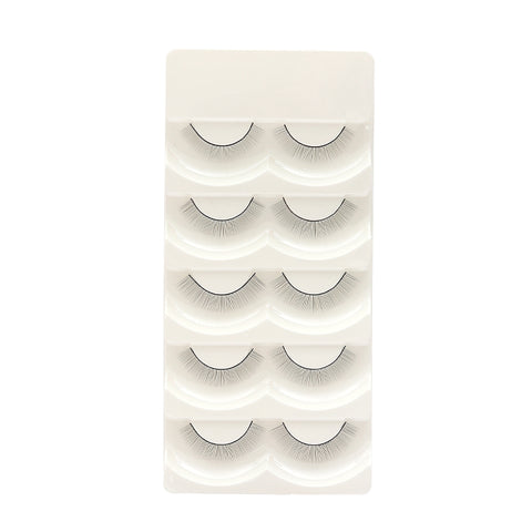 XIUSUZAKI False Eyelashes 5 Pairs Set Handmade Training Lashes For Beginners Eyelash Extension Beauty Salon Student Practice XIUSUZAKI False Eyelashes 5 Pairs Set Handmade Training Lashes For Beginners Eyelash Extension Beauty Salon Student Practice