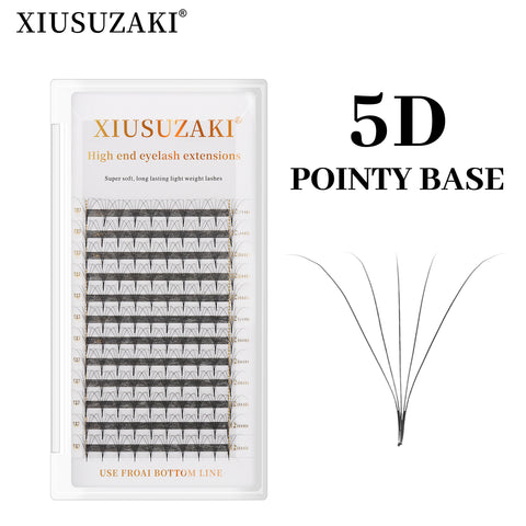 XIUSUZAKI C Curl Sharp Narrow Stem Premade Fans Eyelash Extension 0.07mm 4D-10D Thin Pointy Base Russian Fans Ready Volume XIUSUZAKI C Curl Sharp Narrow Stem Premade Fans Eyelash Extension 0.07mm 4D-10D Thin Pointy Base Russian Fans Ready Volume