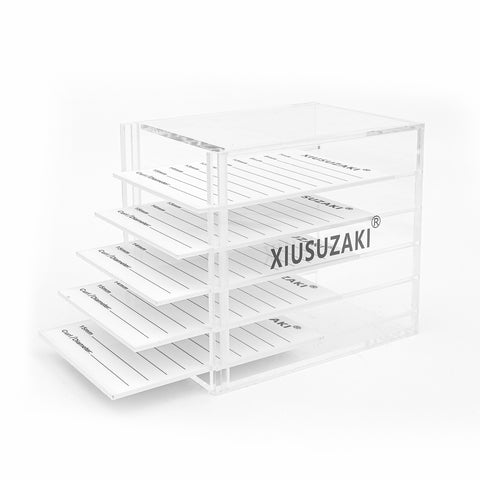 XIUSUZAKI False Eyelashes Storage Box 5 Layers Acrylic Pallet Lash Holder Display Stand Tools XIUSUZAKI False Eyelashes Storage Box 5 Layers Acrylic Pallet Lash Holder Display Stand Tools