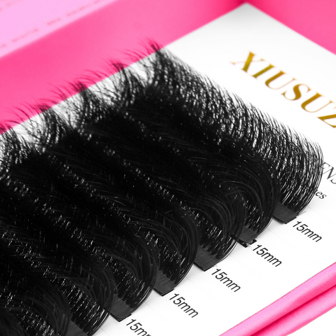 XIUSUZAKI supplies 0.03 0.05 0.07 Individual eyelash extensions 5D Easy Fan Russian Volume lashes Extension lash tray