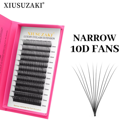 XIUSUZAKI Narrow 10D Premade Fans Eyelash Extensions