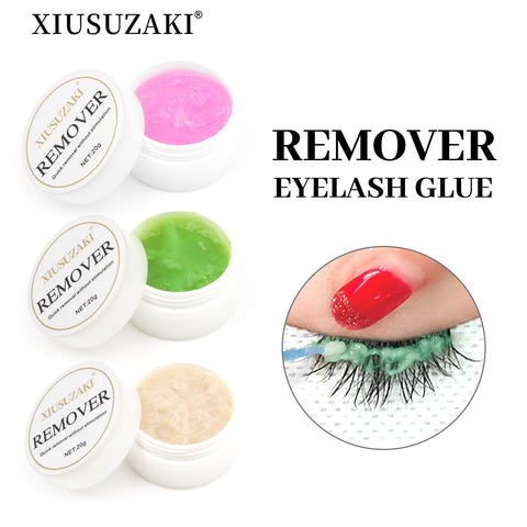 XIUSUZAKI Eyelash Extension Lash Glue Remover 20g Eyelash Glue Primer Adhesive Hardener  Fast Remove Strong Bond