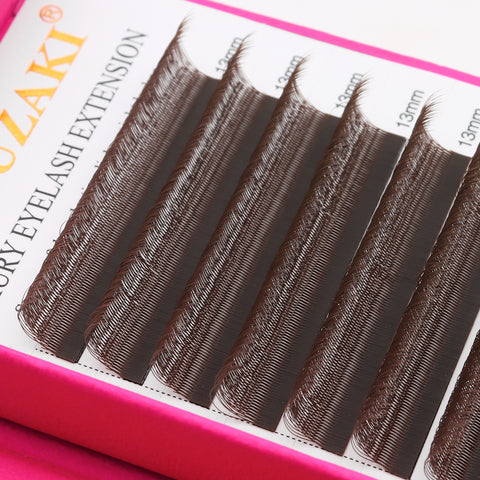 XIUSUZAKI Brown 4D U Shaped Eyelash Extensions