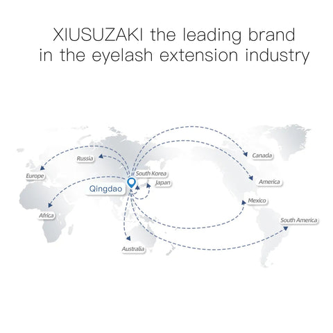 XIUSUZAKU 6D W-Shaped Eyelashes Extensions C/D Curl High Quality Idividual Lash