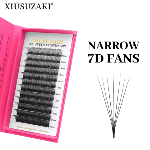 XIUSUZAKI Narrow 7D Premade Fans Eyelash Extensions