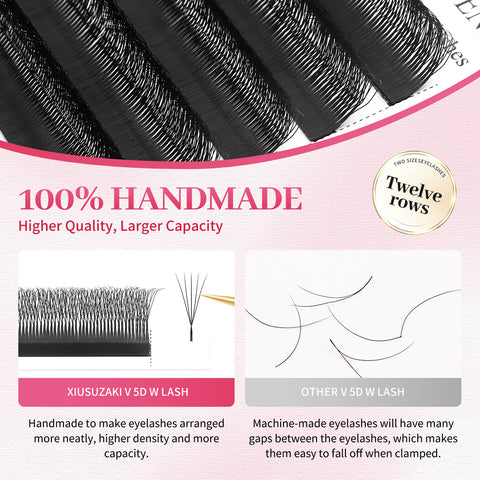 XIUSUZAKI Narrow 5D W Eyelash Extension
