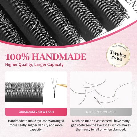 XIUSUZAKI Narrow 4D W Eyelash Extension