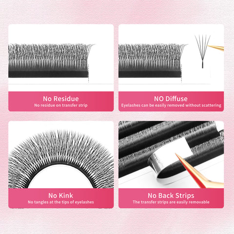 XIUSUZAKI Narrow 5D W Eyelash Extension