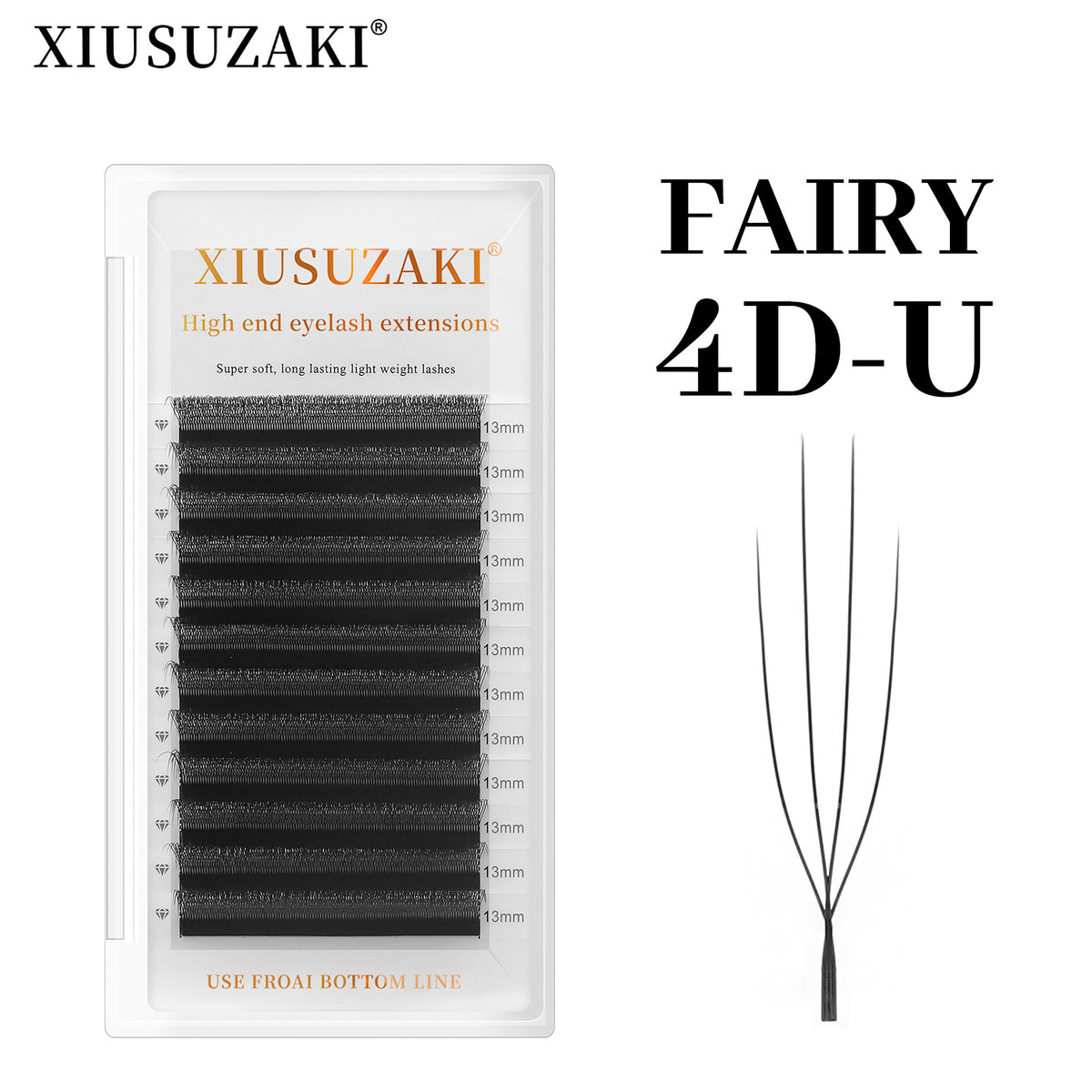 XIUSUZAKI Sea King 4D U Shaped Eyelash Extensions