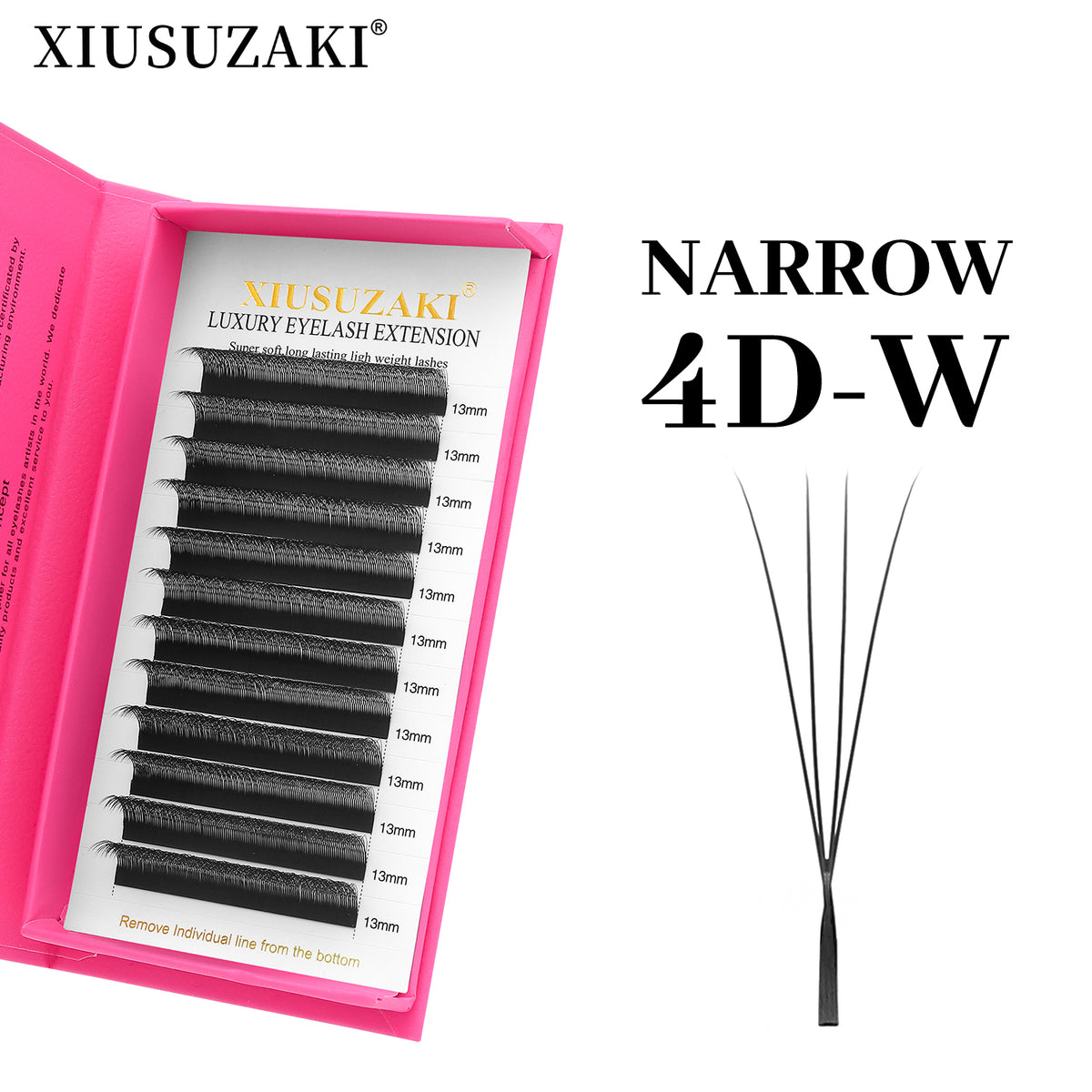 XIUSUZAKI Narrow 4D W Eyelash Extension