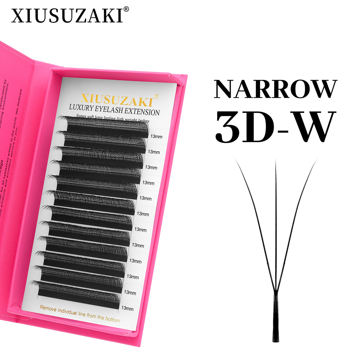 XIUSUZAKI Narrow 3D W Eyelash Extension