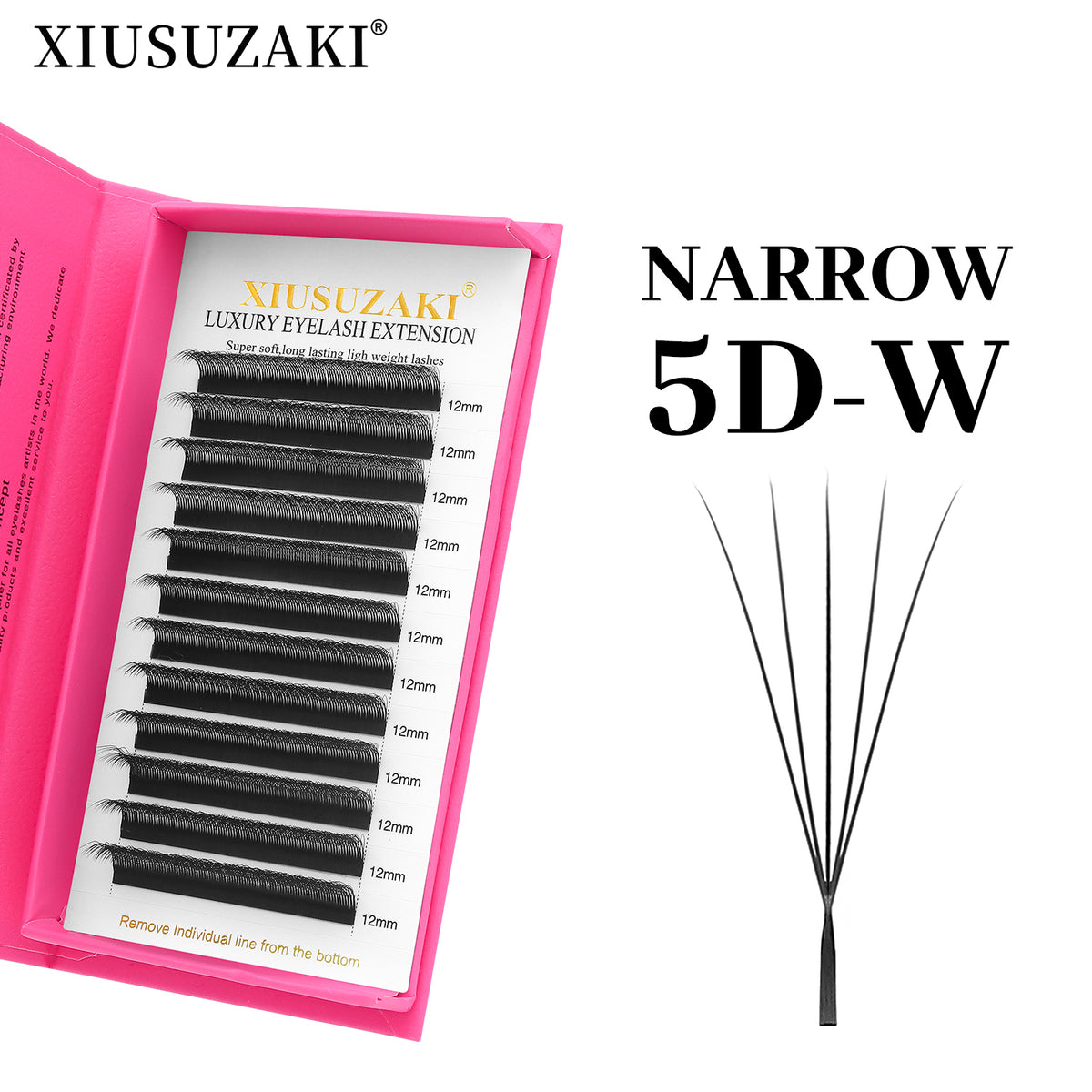 XIUSUZAKI Narrow 5D W Eyelash Extension