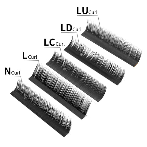 XIUSUZAKI L N LC LD Curls Eyelash Extension Super Soft Natural Individual Eyelashes High Quality Premium Lashes