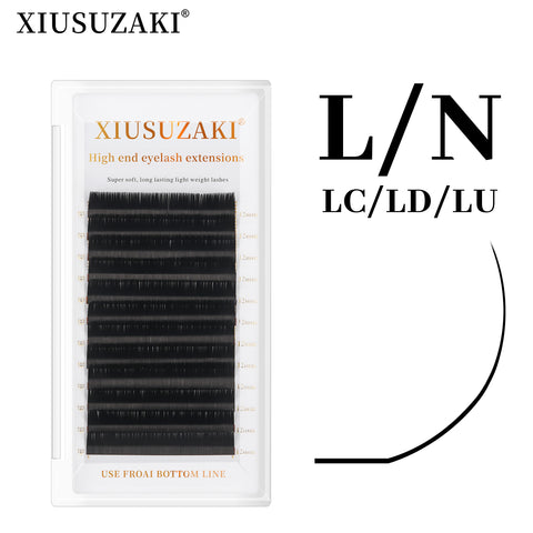 XIUSUZAKI L N LC LD Curls Eyelash Extension Super Soft Natural Individual Eyelashes High Quality Premium Lashes