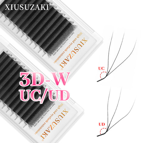 XIUSUZAKI 3D U Shaped UC / UD Curl Eyelash Extensions