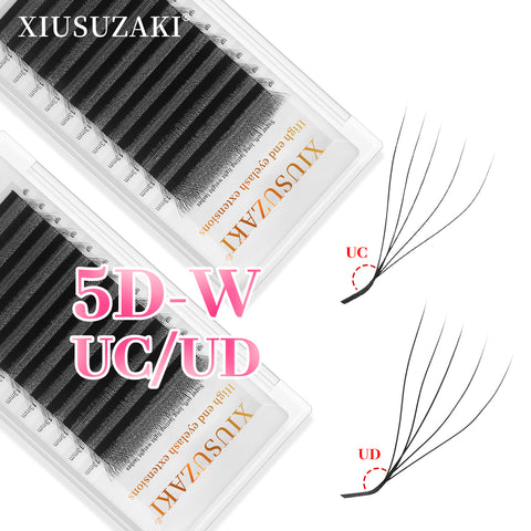 XIUSUZAKI 5D U Shaped UC / UD Curl Eyelash Extensions
