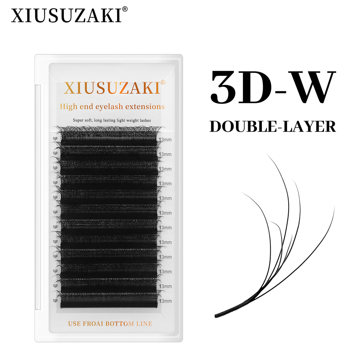 XIUSUZAKI Double Layer 3-Leaf Clover Lash Extensions