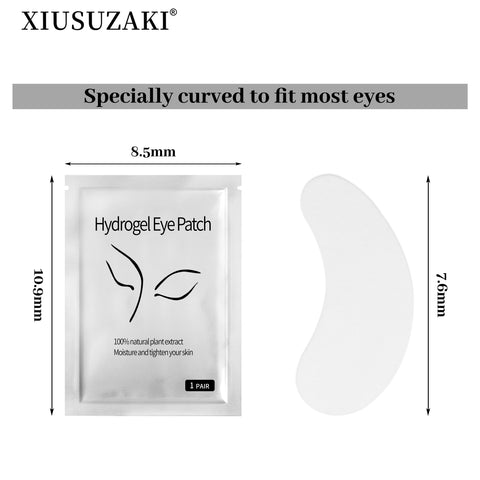 XIUSUZAIKI 50pairs/pack New Patches Eyelash Under Eye Pads Lash Eyelash Extension Paper Patches Eye Tips Sticker Make Up Tools