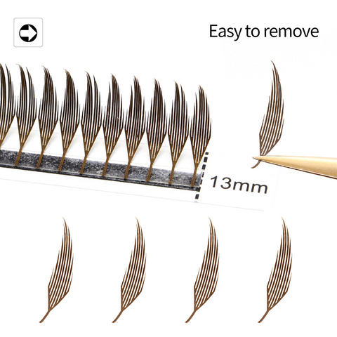 XIUSUZAKI Brown Comic Spire Volume Lashes