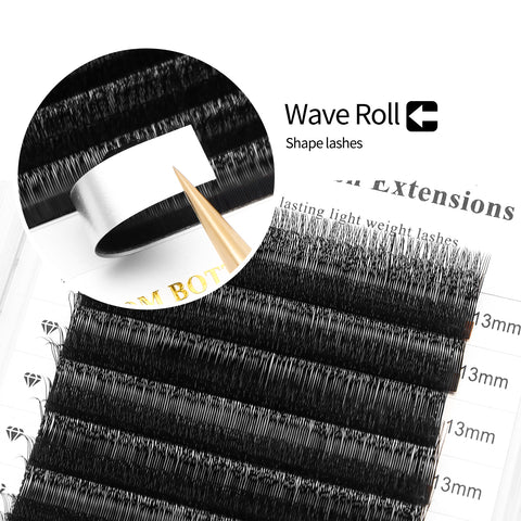 XIUSUZAKI Double Layer Small Velvet Flower Lash Extensions
