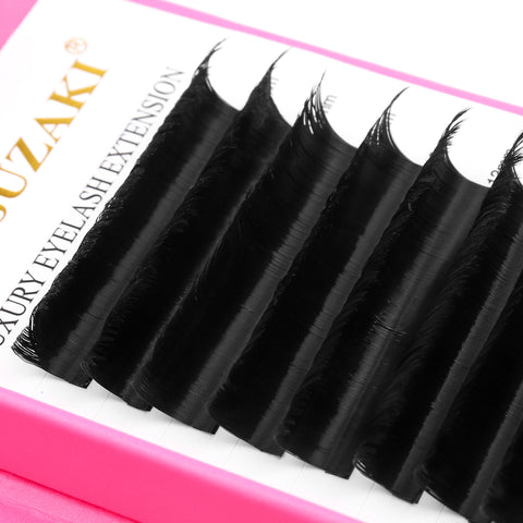 XIUSUZAKI V Shape Hand Woven Premium Soft Light Natural Eyelashes Extension Black  Carton box V shape Eyelash