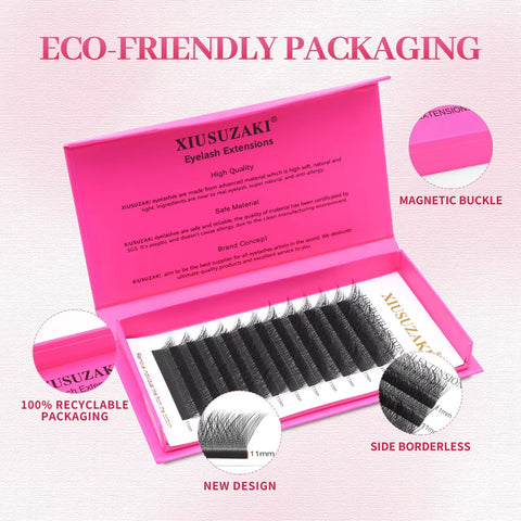 XIUSUZAKI Slanted 3-Leaf Clover Lash Extensions