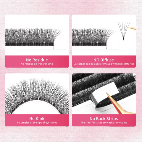 XIUSUZAKI Narrow 4D Premade Fans Eyelash Extensions
