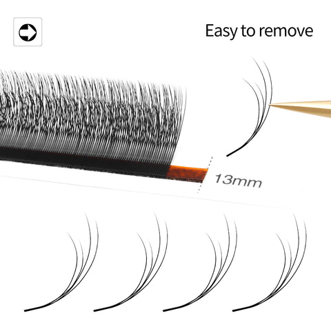 XIUSUZAKI Double Layer Small Velvet Flower Lash Extensions