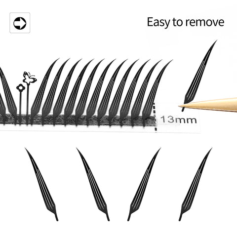 XIUSUZAKI Oblique Flying Comic Spire Volume Lashes
