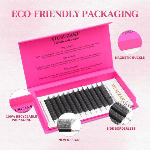 XIUSUZAKI Slanted 4-Leaf Clover Lash Extensions