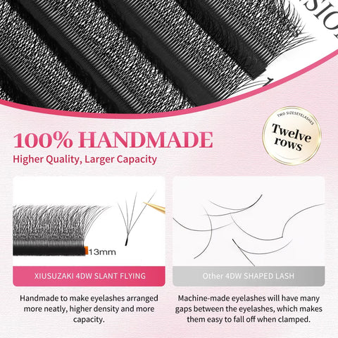 XIUSUZAKI Slanted 4-Leaf Clover Lash Extensions
