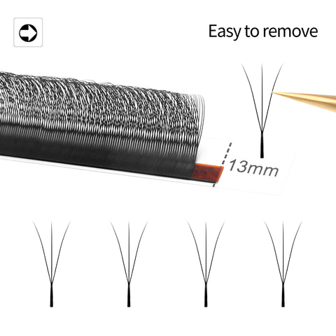 XIUSUZAKI Narrow 3D W Eyelash Extension