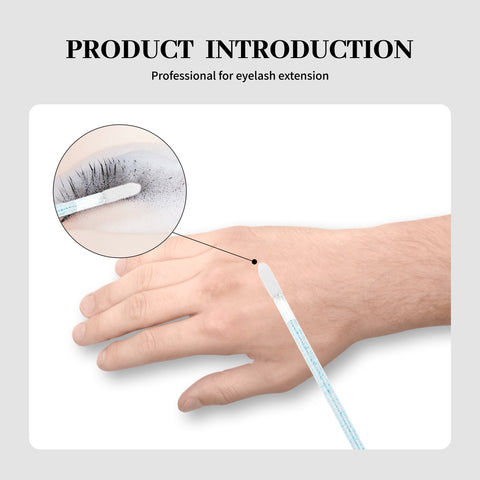 XIUSUZAKI 50pcs Disposable Eyelash Brush Crystal Lashes Micro Brushes Eyelash Extension Supplies Applicator Cleaner Beauty Makeup