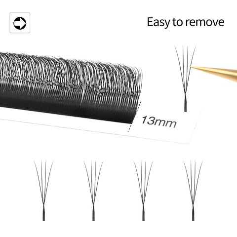 XIUSUZAKI Narrow 4D W Eyelash Extension