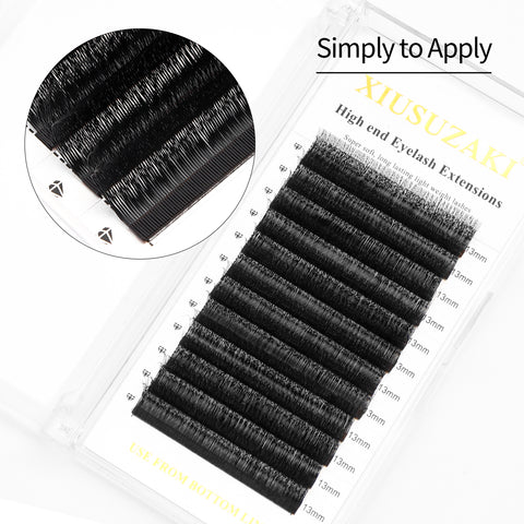 XIUSUZAKI Double Layer Small Velvet Flower Lash Extensions