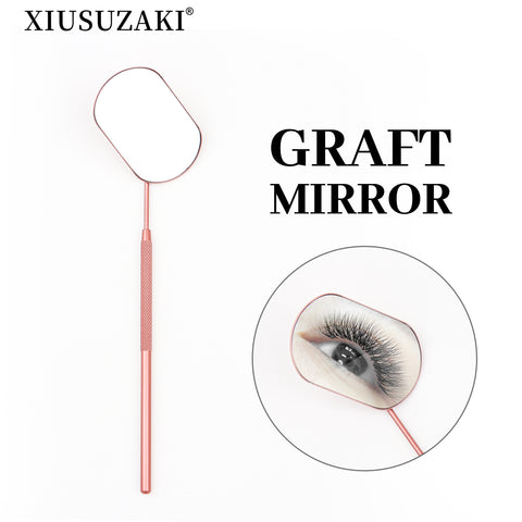 XIUSUZAKI Stainless Steel Checking Mirror For Eyelash Extension Professional Makeup Tool Dental Mirrors Mouth Make Up Tools