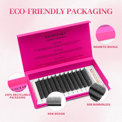 XIUSUZAKI Double Layer 5-Leaf Clover Lash Extensions