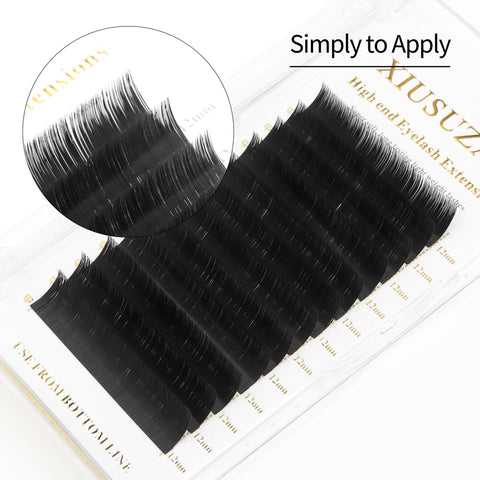 XIUSUZAKI L N LC LD Curls Eyelash Extension Super Soft Natural Individual Eyelashes High Quality Premium Lashes