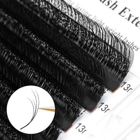 XIUSUZAKI Double Layer Small Velvet Flower Lash Extensions