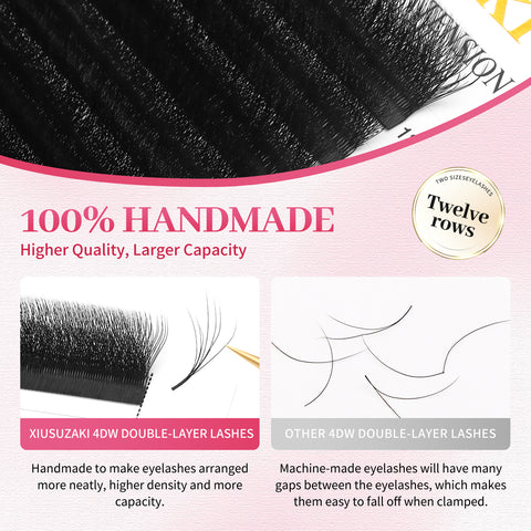 XIUSUZAKI Double Layer 4-Leaf Clover Lash Extensions