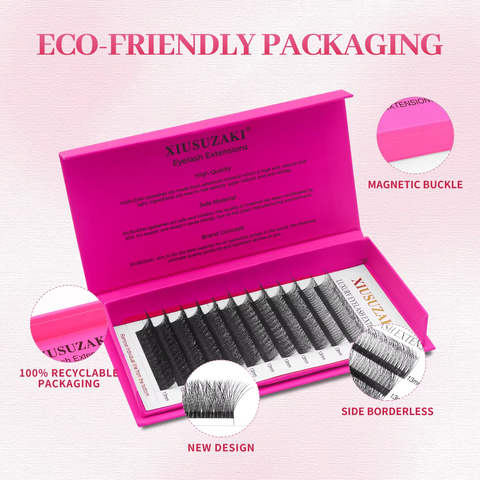 XIUSUZAKI Narrow 10D Premade Fans Eyelash Extensions