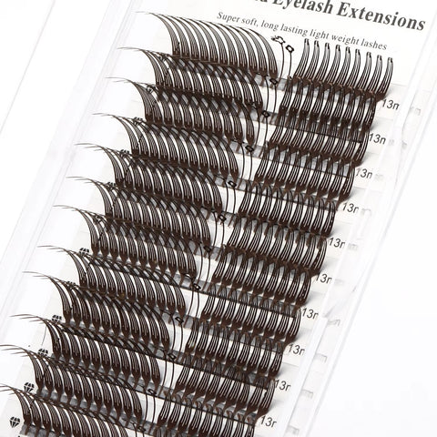 XIUSUZAKI Brown Oblique Flying Comic Spire Volume Lashes