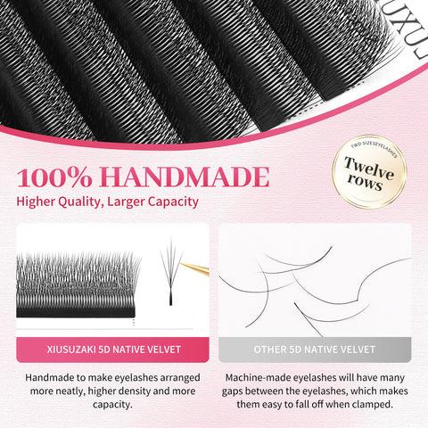 XIUSUZAKI Double Layer 5-Leaf Clover Lash Extensions