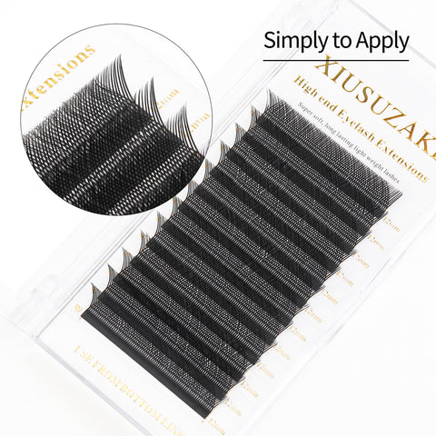 XIUSUZAKI YY Shape Three Split Tips Triple Top Interlaced Root Eyelash Extensions Eyelashes