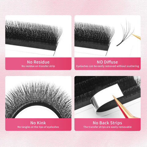 XIUSUZAKI Double Layer 4-Leaf Clover Lash Extensions
