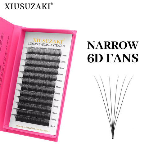 XIUSUZAKI Narrow 6D Premade Fans Eyelash Extensions