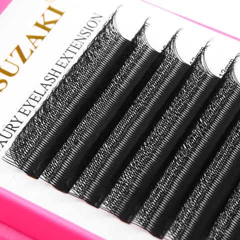 XIUSUZAKI W shape Lashes Eyelash Extensions Blister Premade eyelashes Extension Double Tips 3D W Lashes