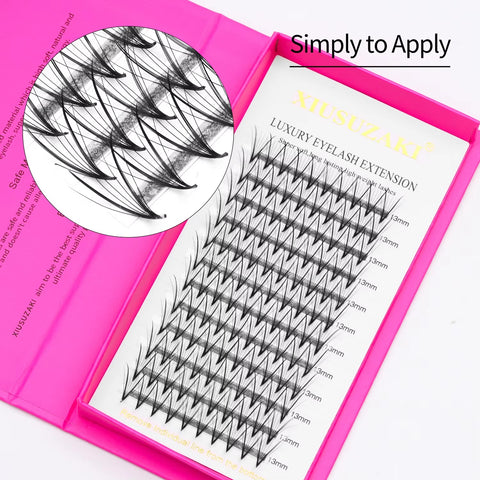 XIUSUZAKI New 9DW W Shape Lash Fans Volume Lashes