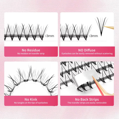 XIUSUZAKI New 9DW W Shape Lash Fans Volume Lashes